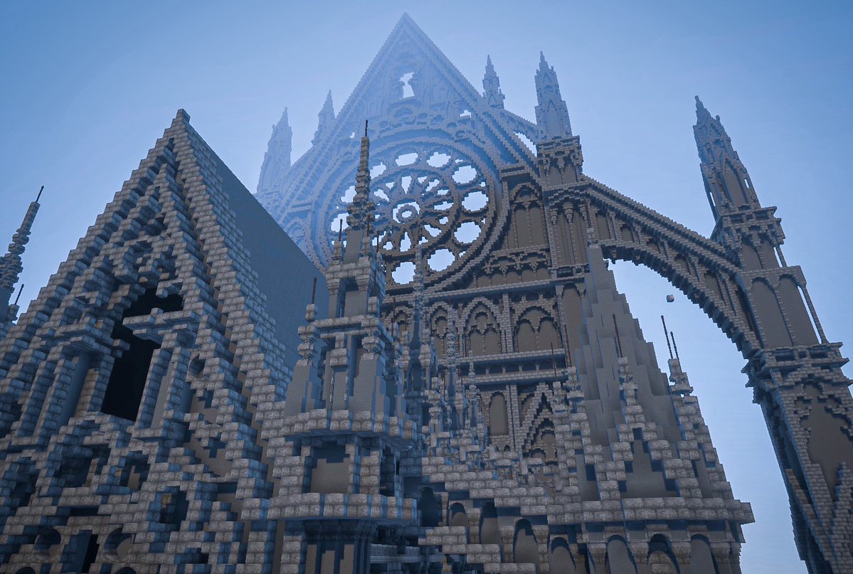 P_sukeeeeeeeee's tweet photo. #Minecraft #マイクラ建築  　#9DEN_texture #Minecraftbuilds 
デカすぎて進まないっす https://t.co/BzsLPCorqm