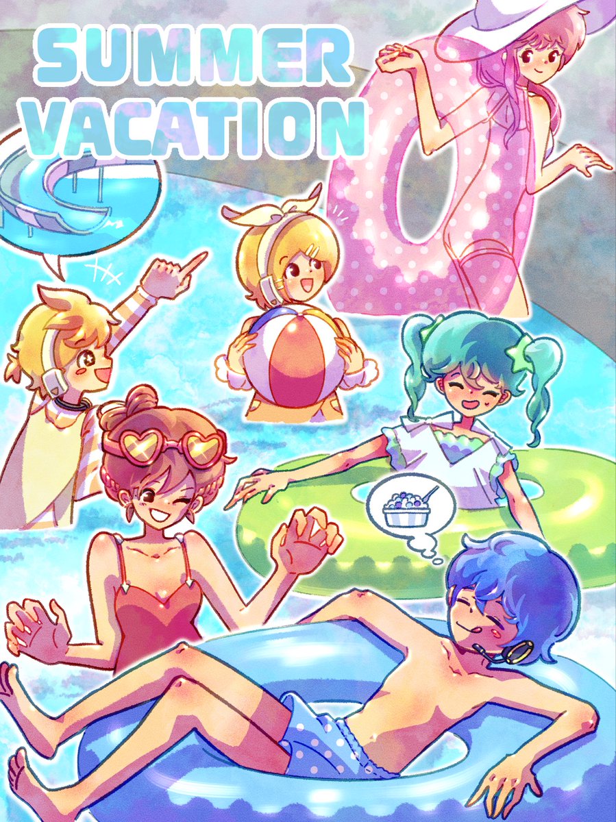 staris8282's tweet photo. #VOCALOID 여름휴가🏖️ https://t.co/Ig6u3aqzwv