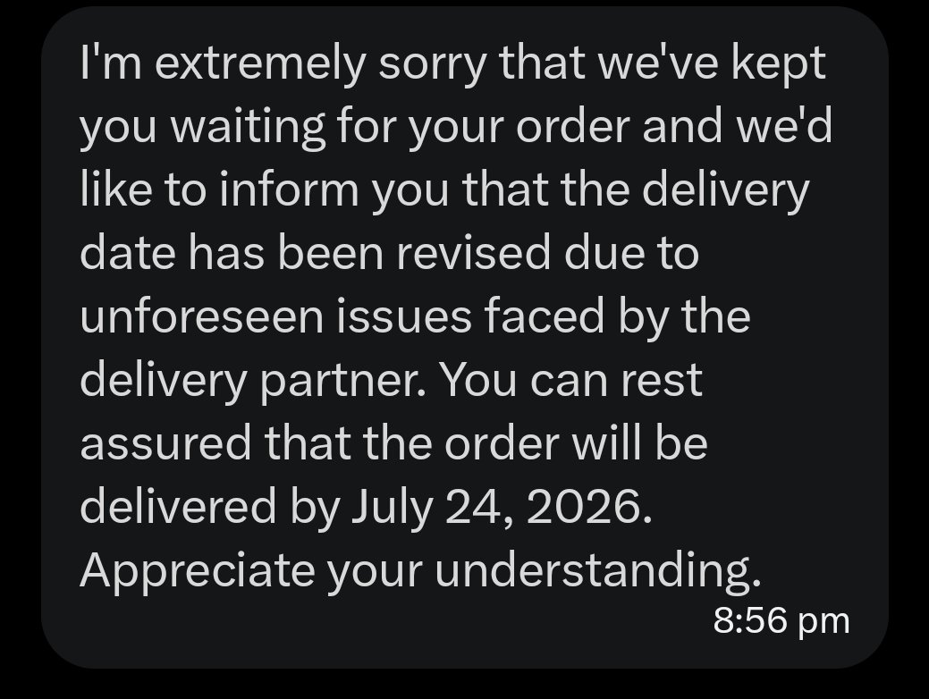 SUBHAMMITTAL3's tweet photo. @Flipkart @flipkartsupport You said that my order will be delivered by 24th July but it wasn't delivered. So, I don't trust ur words. U guys are liars and scammers. U don't deliver the order on time and force people to cancel the order. #scammed @Flipkart @flipkartsupport https://t.co/72sxcFNBaf