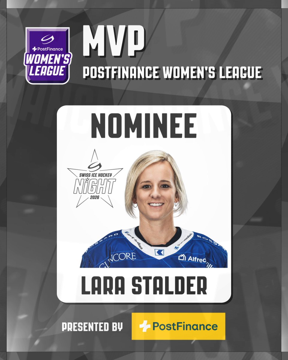 SwissIceHockey's tweet photo. 🌟 𝐒𝐰𝐢𝐬𝐬 𝐈𝐜𝐞 𝐇𝐨𝐜𝐤𝐞𝐲 𝐍𝐢𝐠𝐡𝐭 𝟐𝟎𝟐𝟔 -  𝐌𝐕𝐏 𝐏𝐨𝐬𝐭𝐅𝐢𝐧𝐚𝐧𝐜𝐞 𝐖𝐨𝐦𝐞𝐧'𝐬 𝐋𝐞𝐚𝐠𝐮𝐞 🌟

🏒 Ivana Wey | EV Zug
🏒 Lara Stalder | EV Zug
🏒 Rahel Enzler | EV Zug

ℹ️: https://t.co/QL0vbwTQAN 

#SwissIceHockeyNight https://t.co/nrKrkzq9MP