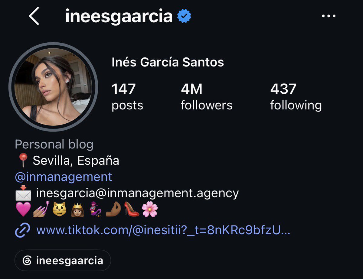 DMW_HUB's tweet photo. Just a few months ago, Inés García had fewer than 30,000 Instagram followers.
Since she started dating Lamine Yamal in May, that number has jumped to 4 million.

On the day of the World Cup final alone, she gained about 1.5 million new followers. https://t.co/9lPh14tHDK