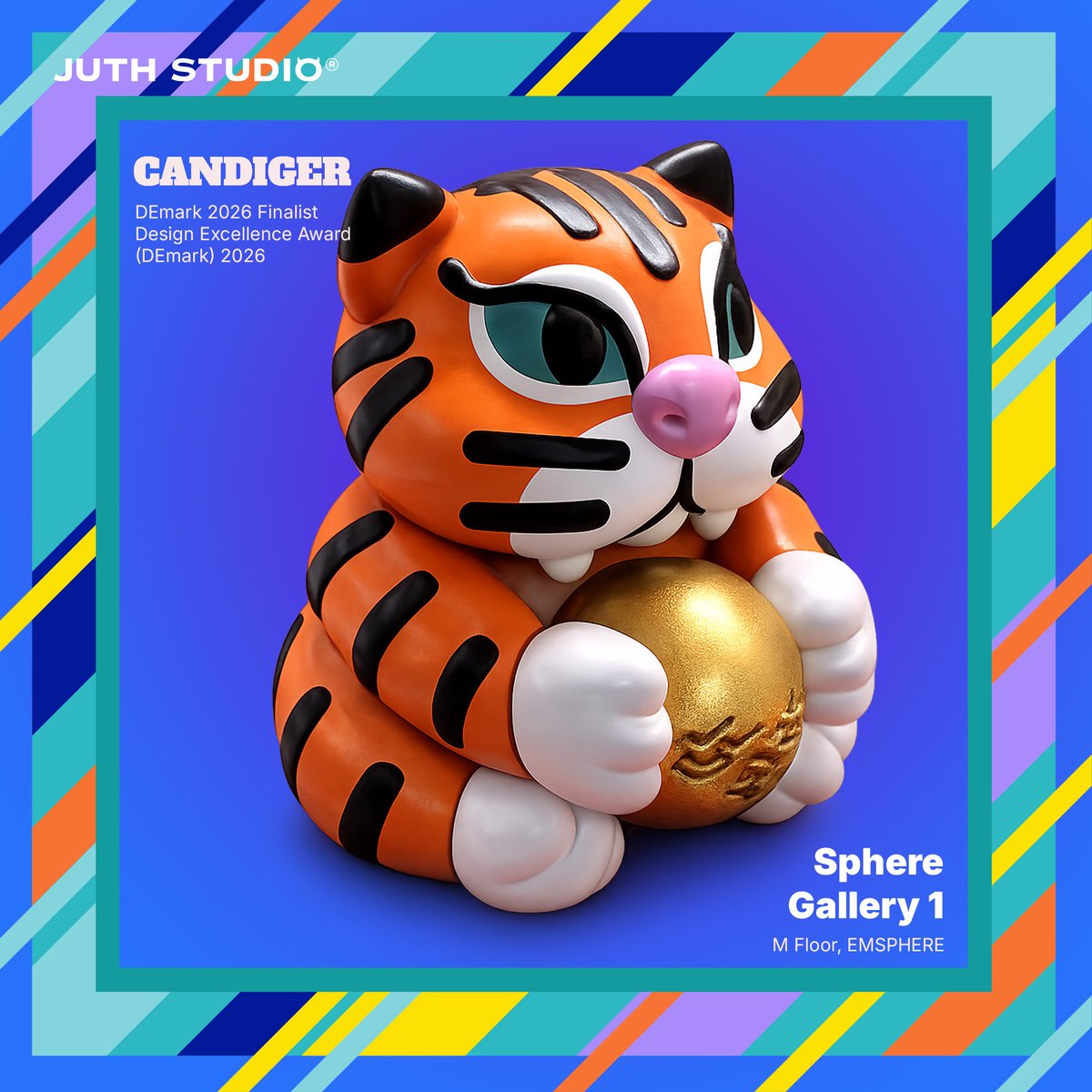 JuthStudio's tweet photo. 🐱 Meow Space & Pop Art Fest EP.1 is Coming! 🎉

We're excited to announce that Juth Studio will be joining Meow Space & Pop Art Fest EP.1!

📍 Sphere Gallery 1, M Floor, EMSPHERE
📅 27–31 July 2026

Come visit us and enjoy all the fun at the Juth Studio booth!

🎁 Lucky Ball Draw – Every draw is a surprise, with a chance to win exclusive Juth Studio prizes.

🎲 Candiger Mystery Box – The mystery returns! Which Candiger will choose you?

Whether you're a long-time collector or discovering Juth Studio for the first time, we'd love to meet you.

See you at Meow Space & Pop Art Fest EP.1! 🐯🐱✨

#JuthStudio #MeowSpace #PopArtFest #Candiger #MysteryBox #LuckyBall #DesignerToy #ArtToy #ThaiIP #EMSPHERE