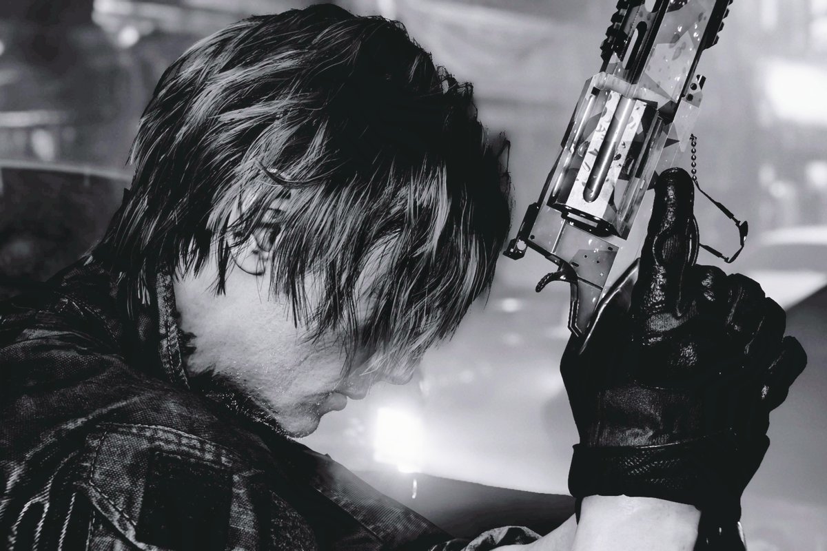 minomushi_010BH's tweet photo. #RE9
#REBHFun
#Leonskennedy
#CapcomSnapshot
濡れ髪と銃に雫。地面の反射。雨の夜。 https://t.co/My1GYRUDau