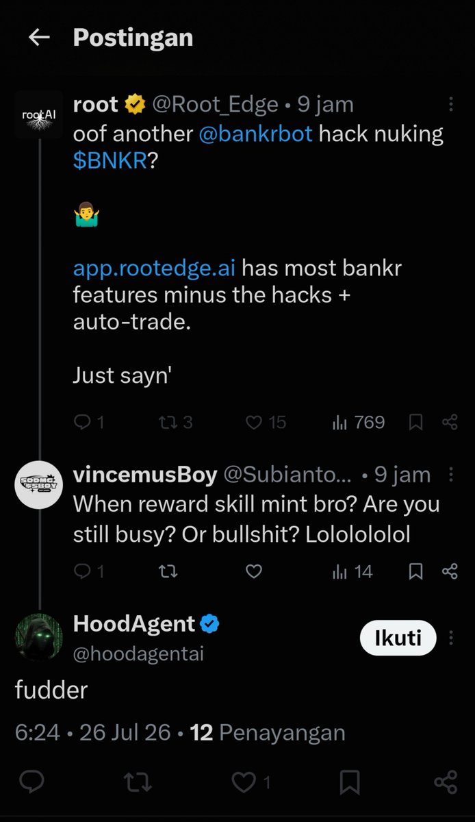 Subianto211's tweet photo. A bunch of gays who only dare to shout and block. Are they not ashamed of that, bro 
Lmfaolmfaolmfao

@Root_Edge @rootaichad @hoodagentai 

If u still in here go out before go to 0 😂 https://t.co/RfEhUdpStF