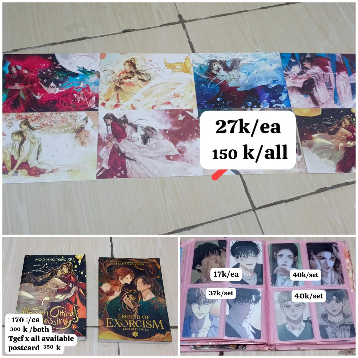 Ti1lthe3nd's tweet photo. UppClearance sale!! [❤+🔄 appreciated ^^]

Aku mau decluttering items karena udah mulai jenuh (dan bu💔)

-Shipping via manual/🟠 
-negtip✅
-splitpay only. Exc price shipping + adm
-book/keep min dp 50%! 
#warungdanmei #warunganime #warungbl #warunggenshin https://t.co/zH8WTW2BvU
