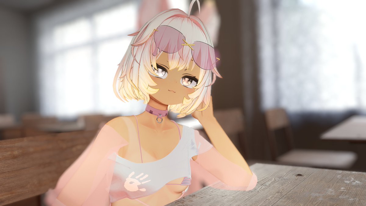 MimimiariVR's tweet photo. Trying to lock in and pay attention, but for some reason my eyes keep drifting~
#VRChat #Chocolat3D https://t.co/QKngEsWt6b