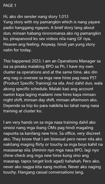 AlterOfan83223's tweet photo. Target Pala ng Poging Bagong Empleyado ang Mailap na Operations Manager
Pages 1-3
Sender: Anonymous 1013
#ConfessionOfanAlter1023
#Officemate https://t.co/ewJV1CMQNd