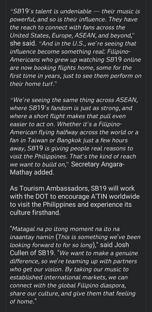 AlingBB_2018's tweet photo. I'm taking this time to appreciate the well researched & effort filled caption. Sa sobrang siksik ng portfolio, mission at vision ng SB19 - marami ka talagang gusto isulat or sabihin eh. 

BINABATI KO KAYO MAHALIMA, our modern day NAVIGATORS 🧭

And to our new Ninang @TourismPHL, WELCOME TO THE ZONE 🇵🇭

SB19 PH TOURISM AMBASSADORS
#SB19 #UySB19 #SB19GalingBayan #DiscoverMoreToLove #LoveThePhilippines