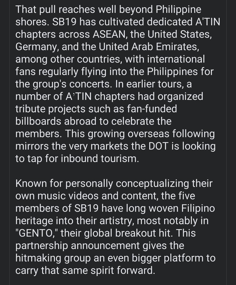 AlingBB_2018's tweet photo. I'm taking this time to appreciate the well researched & effort filled caption. Sa sobrang siksik ng portfolio, mission at vision ng SB19 - marami ka talagang gusto isulat or sabihin eh. 

BINABATI KO KAYO MAHALIMA, our modern day NAVIGATORS 🧭

And to our new Ninang @TourismPHL, WELCOME TO THE ZONE 🇵🇭

SB19 PH TOURISM AMBASSADORS
#SB19 #UySB19 #SB19GalingBayan #DiscoverMoreToLove #LoveThePhilippines