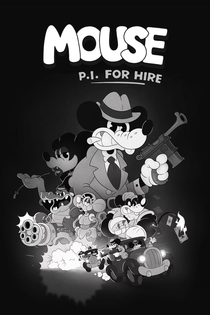 HabigamesY's tweet photo. 1⃣5⃣ Mouse PI for hire (ps5): Juegazo absoluto, dinámico, divertido, cortito y al pie, exigente en ciertos puntos. El rollo del blanco y negro es un puntazo, es un juego sólido aunque la historia no es perfecta. 8,5/10 https://t.co/6el23A2Ojn