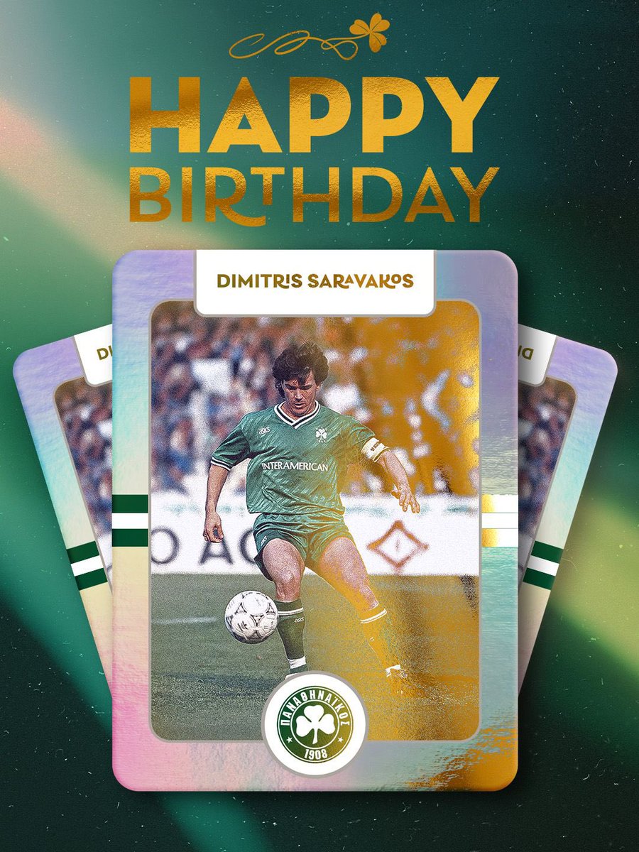 paofc_'s tweet photo. Χρόνια πολλά στον άνθρωπο που χάρισε στον Παναθηναϊκό μερικές από τις πιο όμορφες στιγμές της ιστορίας του! ☘️

#PAOFC #Panathinaikos https://t.co/xyttve5tbB