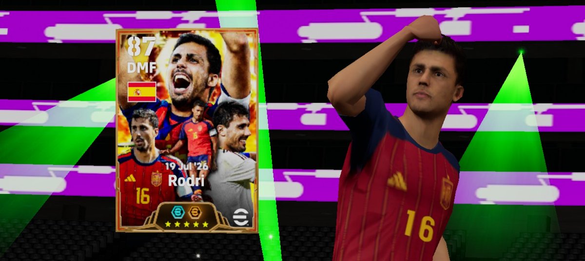 Agrash3k's tweet photo. The moment I received this Rodri card from the free spin, I dropped to my knees.
I told God: "Not my plan, but Yours.
Lead my career, and grant me long life to fulfill it."🙏🙏 https://t.co/E3TXZJT2zf