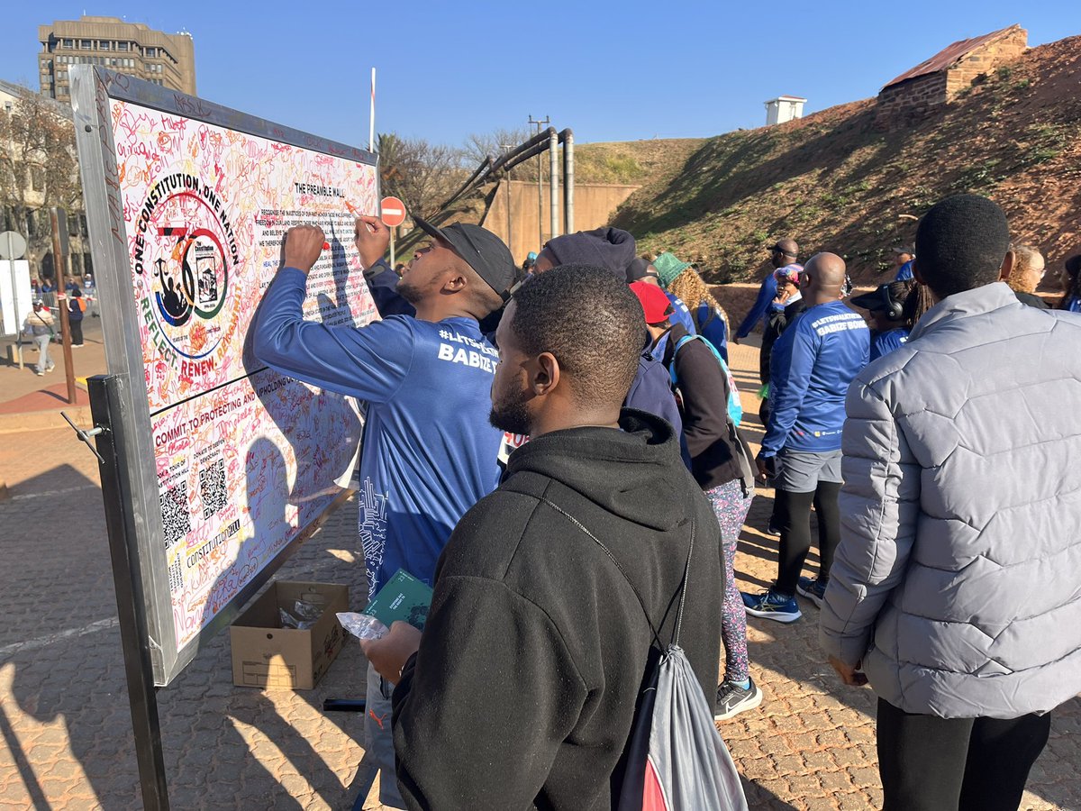 VisitConHill's tweet photo. You had to be here! #702WalkTheTalk brought the people together to explore their very Own UNESCO World Heritage and Mandela Legacy Site through exciting and impactful activations. ConHill and @WeThePeopleSA were proud to host you on your 15km Journey! #visitconhill #mandelamonth #ilovegauteng