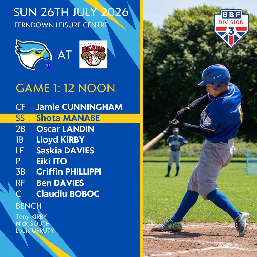 CardiffBaseball's tweet photo. Both teams hit the road today with Merlins I (15-1) heading south to face Bournemouth Bears!
Merlins II (6-12) make the long trip to Truro to play Cornish Claycutters! Last time the teams played, the day was split with M2 hitting a walk-off in game 2!
#GoMerlins! 🐦💙 https://t.co/MWnadEhvom