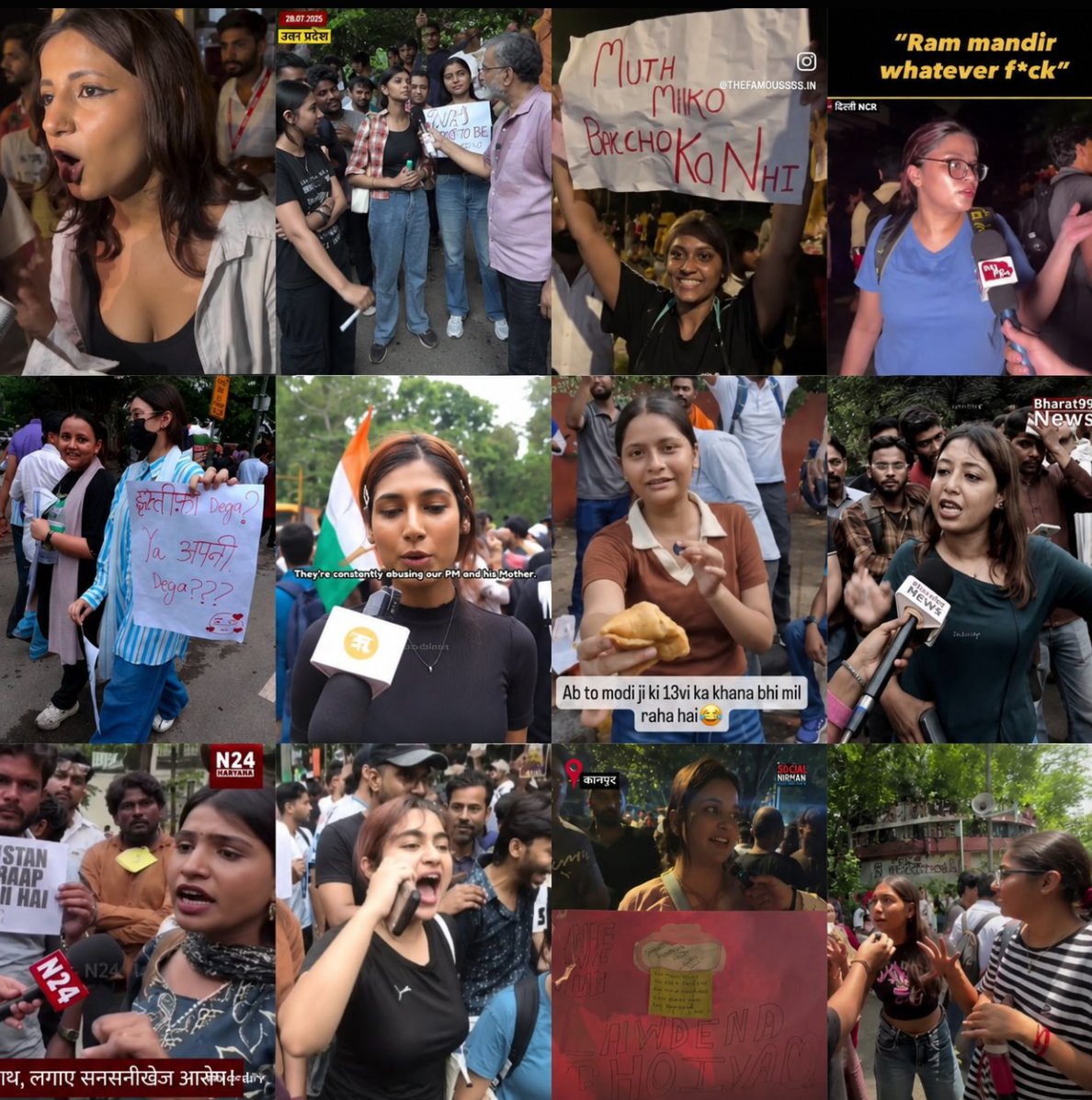 tryyvco's tweet photo. @CJP_for_India Yeh b dekh lo bhai
Ek taraf duniya ki ladkiyan Tech, Space aur AI mein world change kar rahi hain.
Aur yahan sadakon par cheap bhasha aur vulgar posters ko 'Kranti' bola ja raha hai
Abusive hona bravery nahi, embarrassing hai
#GenZMindset #ProtestWithDignity #CivicSense https://t.co/cikH87ghXN