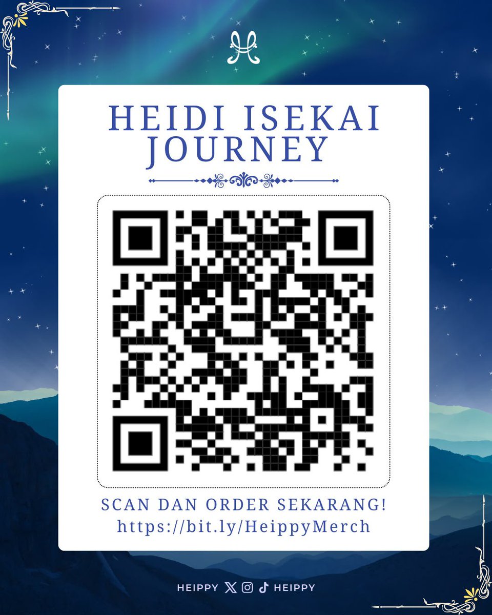 Heippy_ID's tweet photo. Ready to begin your adventure? ✨

Scan the QR code or visit the link below to place your order.

🔗 https://t.co/zT6gULTlLE

Thank you for being part of Heidi Isekai Journey. We can’t wait to share this adventure with you! 💙

#HeidiNo18Ouken #The18thQuestOfHeidi https://t.co/COz1nQehuI