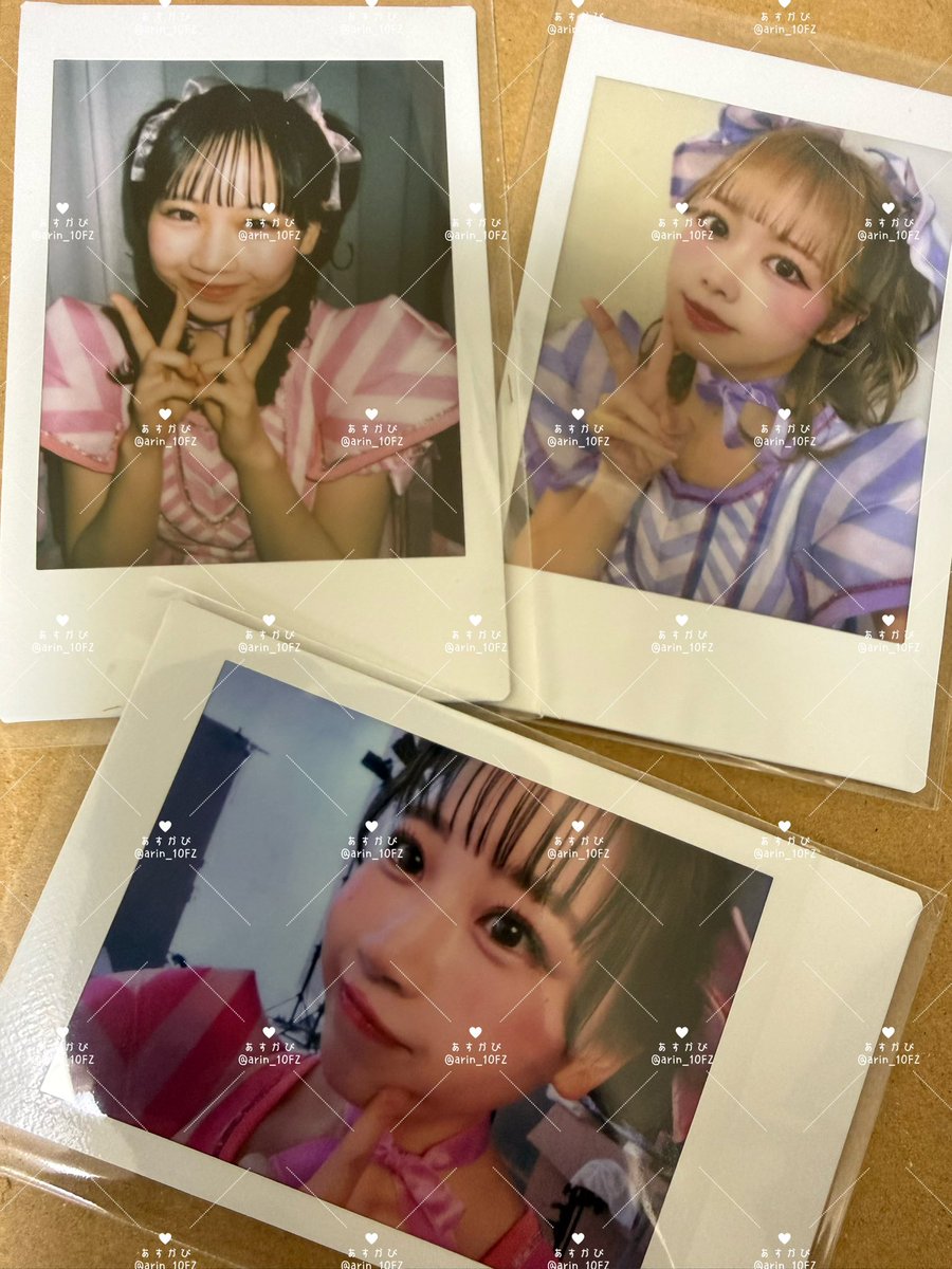松本かれん　ビンゴ当選チェキ やっと届いた🥹💞 私の推し活人生初のオン特かつ初ビンゴの撮り下ろし