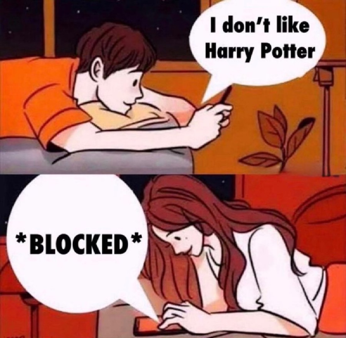 TheDailyHPotter's tweet photo. Immediately blocked ❌ https://t.co/8qZyaJpxPg
