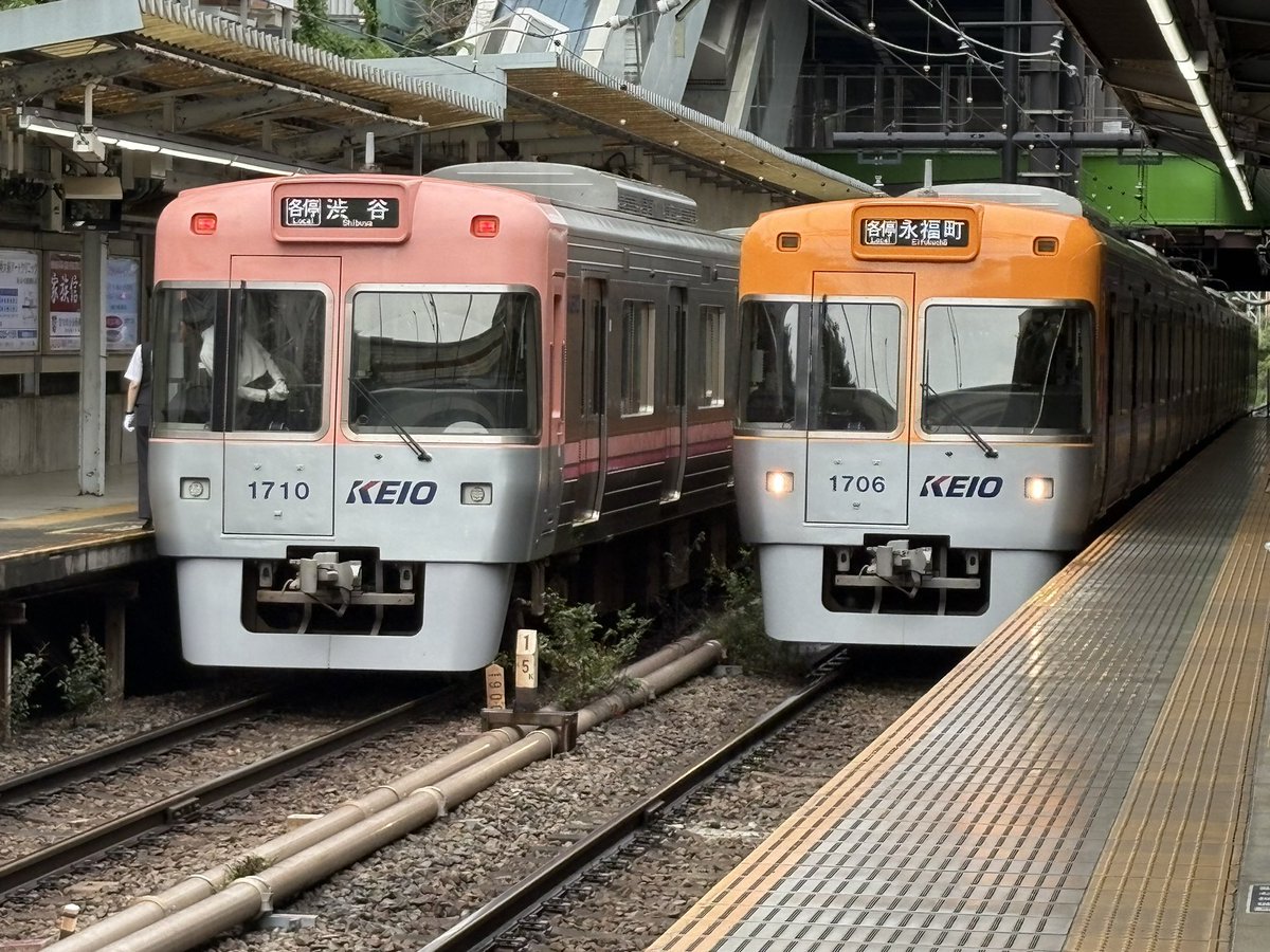 purare_r's tweet photo. 京王井の頭線が永福町〜高井戸駅間で運転を見合わせていたため、永福町行きの電車を見ることができました‼️ https://t.co/qz5jDuJAgc