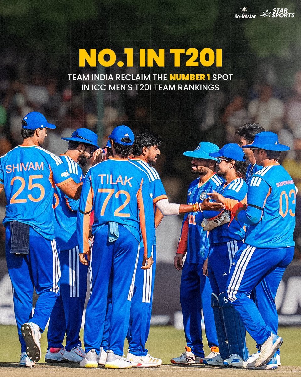 TheWicketMetric's tweet photo. Team India is at no 1 again in t20i ranking after ind vs zim series win 👏 https://t.co/pCIqUlOUjI