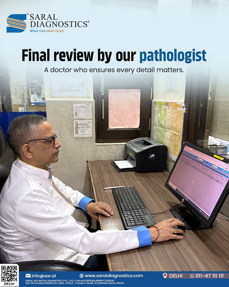saraldiagnostic's tweet photo. Before a report reaches your hands, a lot happens behind the scenes.

It begins with advanced analysers.
It is strengthened by expert pathologist review.
It ends with results you and your doctor can rely on, because trust is earned through precision.

#SaralDiagnostics #Pathology https://t.co/EYBULzR63b