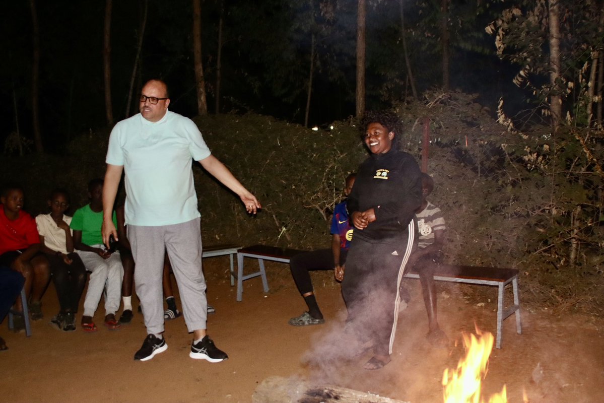 EquiBridge's tweet photo. We were honored to welcome Izere Nadine @RCCS_GSF Headmistress, who shared inspiring words with the boys on the final night of camp. Her message was clear and powerful:
“Discipline is the key to all success.”

#ShapingTomorrowsMenToday https://t.co/ezyFDlDi5h