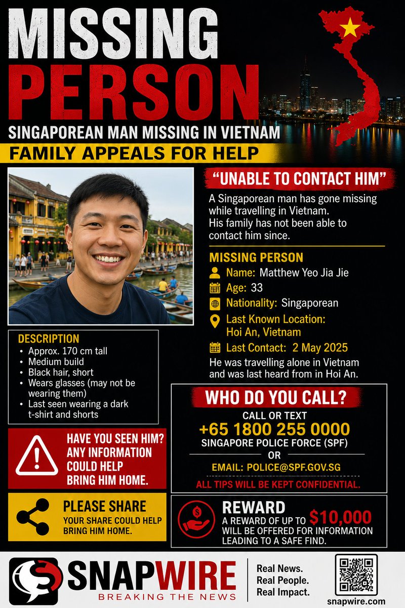 MrPlanetic's tweet photo. #vietnam #missing2026 #missingperson #singapoream https://t.co/tCreWpnpvr