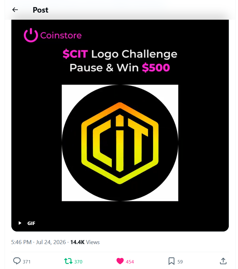 JMRealtime's tweet photo. @CoinstoreExc @CratD2C Super excited to join this huge challenge. Thank you!

UID: 36310276305088273
@Greenbee_BEO @BlackTuCalenton @deaIeex https://t.co/gM1BiZf7ar