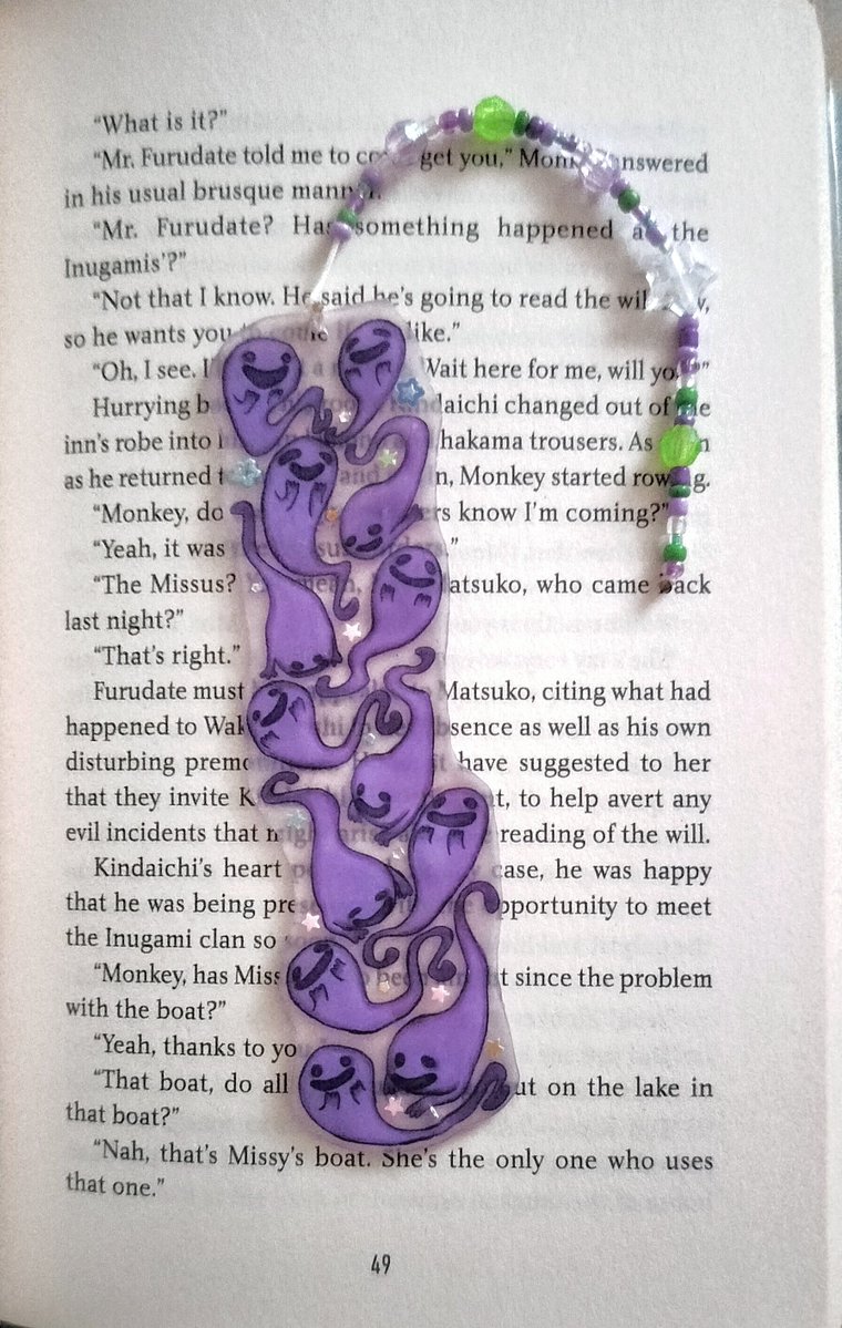 midnightkrasue's tweet photo. the gacha gods does not like me so i made a perfect crime/mushitarou inspired bookmark for myself
#bsd https://t.co/8QJsemTgLF