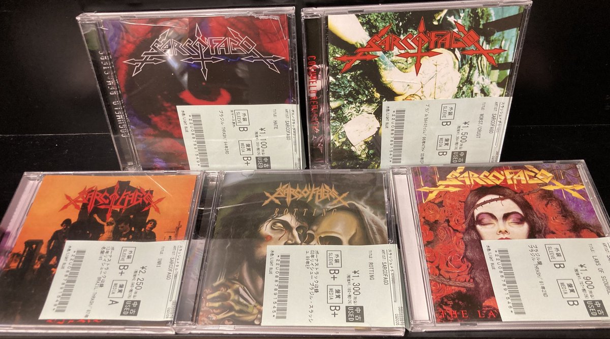 中古CD 新着入荷情報✨】 THRASH METALの中古CDが20点ほど入荷しました