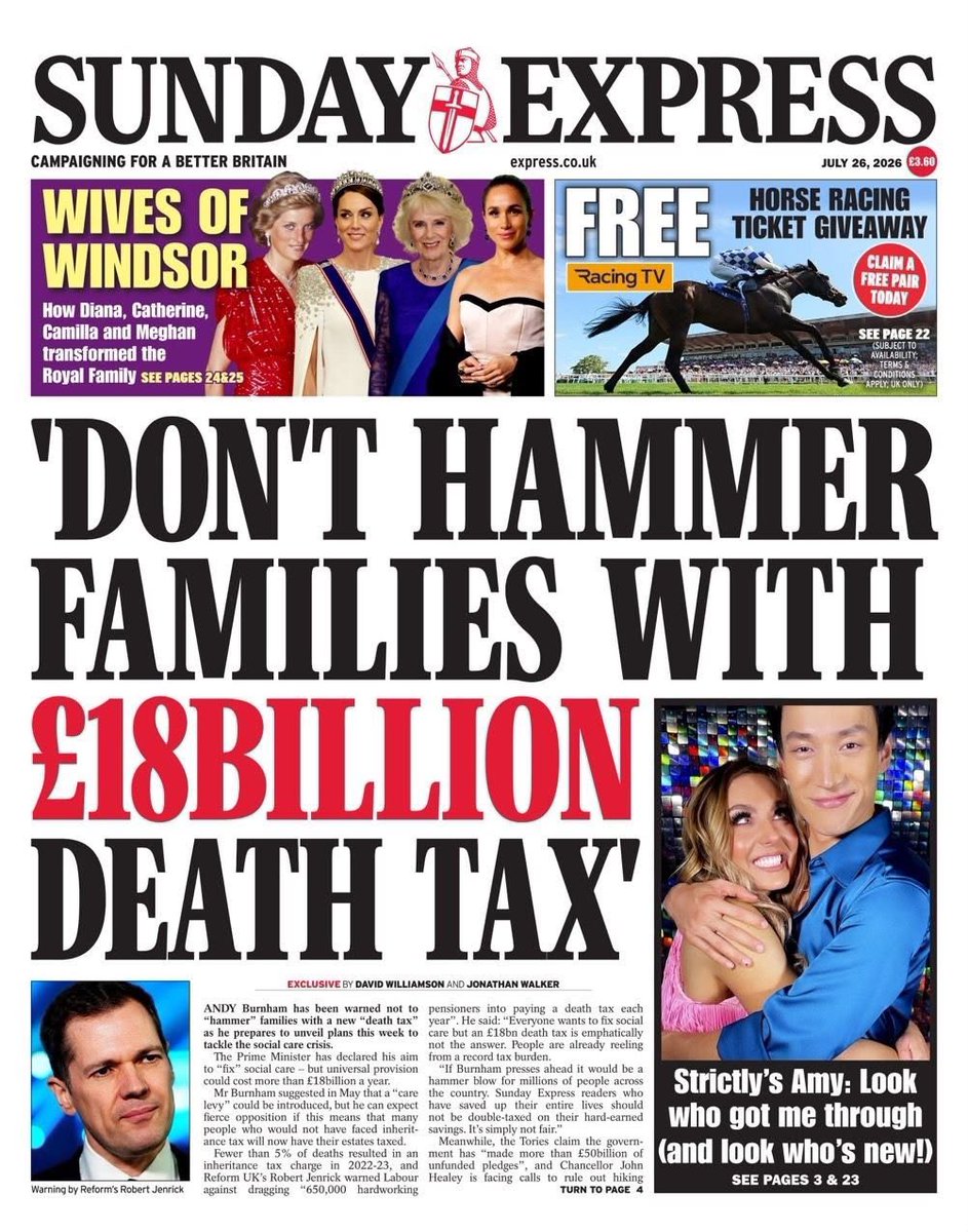 reformparty_uk's tweet photo. If you don’t remember voting for a death tax, it’s because you didn’t.

We need a general election now. https://t.co/8PS6KjAgrI