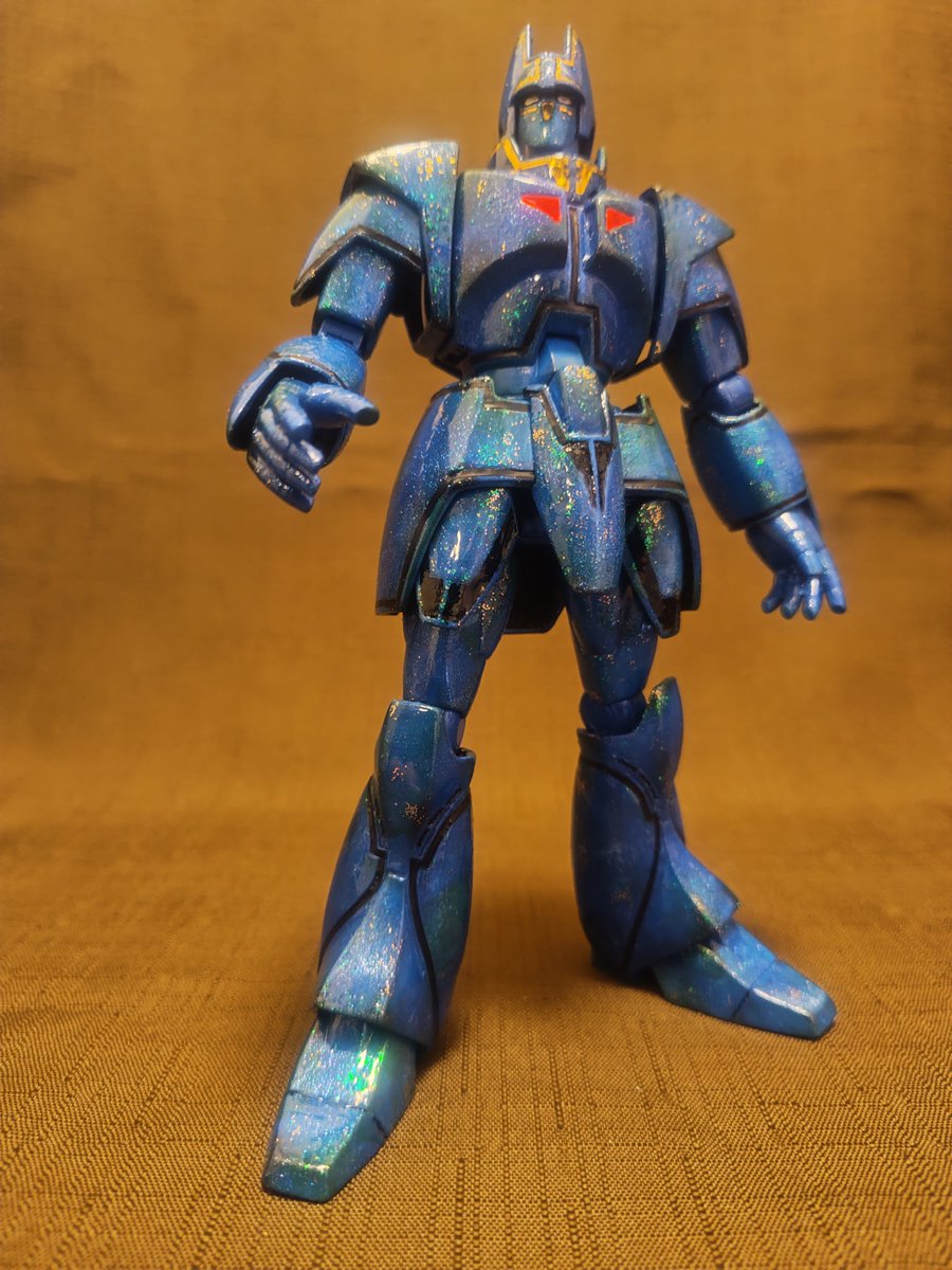 JBMikawaya's tweet photo. #巨神ゴーグ
#MODEROID
#マグジェル銀河塗り
ゴーグって「地球外の素材でできた宇宙人のメカ」なので、色々アンテナ伸ばして情報集めてたら見つけたのが、ネイル用の磁石で粒子動かして模様ができるマグネットジェル。コレでゴーグ塗ったらギャラクシーじゃない？wなんて思いつきでやってみました。 https://t.co/0LB9argoCs