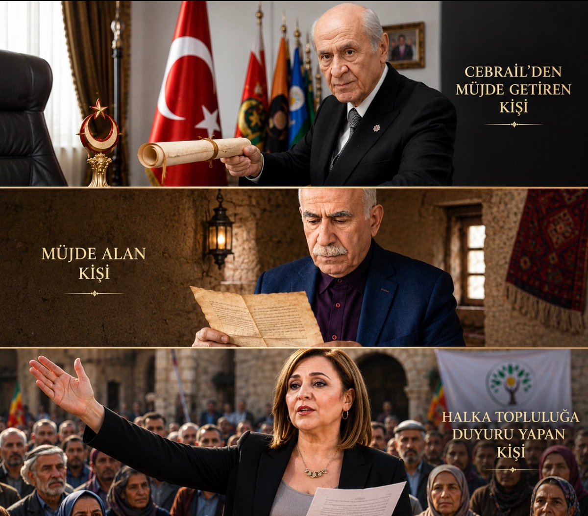 mmaarufataoglu's tweet photo. Türk Devletinin Kürd Çözülme Merkezi’ne Hoş Geldiniz

Lütfen 1’e Basınız

“Sevgili Kemal Süleymani kardeşimin yazısını, müsaadesini aldıktan sonra biraz ironi katarak yeniden yorumladım. Umarım kendisi de bu yorumumu beğenir.”

Elli yıl boyunca dağlarda, meydanlarda; halkımızın dilinde, neredeyse herkesin ağzında aynı sloganlar yankılandı:

“Bê Serok jiyan nabe…”
“Apo, Apo, Apê me…”
“Serok û Rêberê me…”

Kürdistan’ın dört parçasından Avrupa’ya, Amerika’dan Kanada’ya, Avustralya’ya kadar her yer bu sloganlarla çınladı.

Nihayet Rabbimiz bizi duydu… Ve Kürdlerin dualarını kabul etti. Kırk yıldır beklenen müjde sonunda geldi.

Bahçeli ve “Kapanış Kayyumu”

Fakat ne yazık ki, biz Kürd kavmine Cebrail (a.s.) yerine, Rabbimizin hikmeti gereği, Hz. Devlet Bahçeli’nin ilan ettiği üzere, “Yüce Türk Devleti” bu tarihî feryadımızı duymuş olacak ki; başta PKK’ye ve biz Kürd halkına tam da istediğimiz gibi bir “Seroklu yaşam” armağan ettiğini duyurdu.

Yalnız küçük bir güncelleme var.

Serok’un görev tanımı artık bizim bildiğimiz gibi değil.

Tabii Allah’ın hikmetinden sual edecek değiliz. Rabbimiz dualarımızı kabul etmiş; yalnız görev tanımında birtakım değişiklikler yaparak başımıza koymuş. Elbette bunda da bizim henüz kavrayamadığımız derin hikmetler vardır. Biz hâlâ bu hikmeti sorgulayacak değiliz.

Eski görev tanımında Kürd halkının liderliği ve birleşik, bağımsız Kürdistan vardı.

Yeni görev tanımında ise bunlara artık ihtiyaç olmadığı; bütün müminlerin kardeş olduğu, Türklerin, Farsların ve Arapların Müslüman olmaları hasebiyle biz hizmet ehli kullar olan Küdtleri bu devletlere entegre etmenin uygun görüldüğü ilan edildi.

Üstelik bu yeni görevi nedeniyle Serok’a, yeryüzündeki bütün Kürdlerin hem tek lideri hem de yegâne temsilcisi sıfatı verildiği bizzat Devlet Bahçeli tarafından açıklandı.

Bize kullara düşen görev ise, Serok’un bu yeni vazifesini yerine getirmesine yardımcı olmaktır.

Muhtemelen İmralı’daki, “dinlenmeye ihtiyaç bile duyulmayan” kırmızı hatlı telefondan; önce Kandil’i, sonra Avrupa’yı, Amerika’yı ve dünyanın dört bir yanındaki bütün Kürdleri asistanları vasıtasıyla arayıp şöyle diyecektir:

“Alo heval… Ben Serok.
Evet, eski unvanımla Serok Apo…

Yeni unvanım ise MUTLAQ’tır.

Sizin dileklerinizin kabulü sonucunda, Sayın Devlet Bahçeli’nin yüksek tensipleriyle artık ‘Kontrollü Tasfiye ve Tam Entegrasyon Koordinatörü’ olarak görevlendirildim.

Dünyadaki bütün Kürdleri; başta Türk kardeşlerimiz olmak üzere Fars ve Arap kardeşlerimize entegre etmekle vazifelendirildim.

Kürdistanî haklar, bağımsız devlet, anayasal statü, federasyon, özerklik…

Bunların tamamı, biz Müslümanları bölmek için Fransız gavurlarının geliştirdiği eski ulus-devlet katalog ürünleriydi.

Yeni görevimin şerefine bunların tamamını, kesin ve geri dönüşü olmayacak şekilde Kürdler açısından gündemden kaldırıyorum.”

Yeni konseptimiz de son derece sade:

* Kuzey’de tam Türkiyelileşme,
* Rojava’da statüsüzleşme ve sonrasında HTŞ’ye tam entegrasyon,
* Başûr’da Misak-ı Millî hassasiyetine fiilî uyum ve konjonktürel olarak sömürgeye dâhil olma,
* Rojhilat’ta ise şimdilik molla rejimine düşük yoğunluklu da olsa mutlak itaat,
* Diaspora’da ise başta Türkiyelileşme olmak üzere geliştirdiğimiz bu yüz yıllık stratejik projeye kayıtsız şartsız uyum…

Artık hiçbir yerde kolektif siyasal haklar, statü, federasyon ya da özerklik gibi “ilkel milliyetçi taleplerde” bulunmayacağız.

Bölgesel uyum projesi kapsamında hep birlikte, on altı devlet kurmuş devletlerin en şahanesi ve en yücesi olan Devlet-i Aliyye ile tam uyum içerisinde, hiçbir çatlak ses çıkarmadan entegre olacağız.

Tam bu noktada insanın aklına ister istemez şu dizeler geliyor:

Düzlüğüne, yokuşuna ölürüm…
Irmağının akışına ölürüm Türkiye’m…

Sevgili Kemal Süleymani kardeşimin de belirttiği gibi, ortaya çıkan bu tablo artık öyle bir komediye dönüştü ki; bir zamanların “Apo’su Serokê Gelê Kurd”, devletin kendi hareket merkezine atadığı bir “ulus kapanış kayyumu” görevine dönüştürülmüş durumda.

Bir yanı mutlak lider…

Diğer yanı entegrasyon koordinatörü…

Yakında İmralı’dan otomatik ses kaydı yayınlanırsa kimse şaşırmasın:

“Türk Devleti Kürd Çözülme Merkezi’ne hoş geldiniz.

Örgütünüzü feshetmek için 1’e,

Türkiyelileşme paketleri hakkında bilgi almak için 2’ye,

HTŞ uyumlu entegrasyon için 3’e,

Molla rejiminin darağaçlarının mukadderat olduğunu anlamak için 4’e,

Federasyon ve özerklik kelimelerini unutmak için 5’e basınız.”

Kimi gavur icadı metinlerde geçen IRA’dan, Sinn Féin’den, Batasuna’dan, uluslararası komisyonlardan ve benzeri gereksiz modellerden söz ederek zaman kaybetmeyiniz.

Bir an önce entegrasyonunuzu tamamlayınız.

Hızlı tamamlayanlara cennette huri ve Kevser şarabı prim olarak verilecektir.

Oysa…

İrlanda’da masaya IRA, anayasal hakları ve siyasal statüyü konuşmak için oturmuştu.

Bizdeki “yerli ve millî modelde” ise masanın üzerinde çeşmeden plastik şişeye doldurulmuş yeni İmralı HOMA suyu… 
“Zazaca da kutsal su”

Yanında “Türkiye’yi Terörden Arındırma Entegrasyon Koordinatörü” kartı…

Bir de kettle’da kaynatılmış, hafif soğumuş, plastik bardakta F Tipi cezaevi çayı…

Tabii ki bunların yanında, hiç kimsenin reddedemeyeceği şekilde Sayın Devlet Bahçeli’den yarım paket Eti Puf ve aylık performans çizelgesi…

Bu daha birinci aşama.

Bir sonraki aşamada ise haftalık sunumlar başlıyor:

“Sayın Müdürüm…

Bu hafta 500 kişi daha başarıyla entegre edildi.

Federasyon kavramı lügatten büyük ölçüde silindi.

Rojava’daki statü beklentileri minimize edildi ve HTŞ’ye tam entegrasyon sağlandı.

YPJ’nin sözde özgür kadınları evlerine döndü.

Başûr konusunda gerekli hassasiyet örgüte aktarıldı.

Başûr özgürlük sembollerinden Ranya-Qaladze’de entegrasyon planı başarıyla başlatıldı.

Rojhilat için de belirlediğiniz yeni konsepte uygun olarak molla rejimine yarı uyumlu çalışmalarımız sürmektedir.

Özerklik diyen son üç-beş kişi Kandil ve Pêncêwîn’de farkındalık seminerlerine yönlendirildi.

Tarafınızdan da uygun görülürse, iyi hâl kapsamında havalandırmaya on dakika çıkarılmayı; ayrıca kantinden bir bisküvi, bir çay ve bir sade soda verilmesini arz ederim.”

Arka fonda ise yine aynı nakarat:

Mavi boncuk takışına…
Boğazdan bir bakışına…
Ölürüm Türkiye’m…
Ölürüm Türkiye’m…

Dağdakiler ve diasporadakiler arasında hâlâ “Bê Serok jiyan nabe” diye slogan atanlar da gerçekten oldukça mutlu ve muratlarına ermiş görünüyorlar.

Biliyorsunuz, Ayşegül Doğan şöyle dedi:

“Önderliğin geliştirdiği bu strateji, önümüzdeki yüz yılın stratejisidir.”

Kürdler artık önümüzdeki yüzyılda rahat olsunlar.

Tarihte belki de ilk kez bir hareketin en büyük tarihsel misyonu; kendi siyasal hafızasını tasfiye etmek, dört parçada ve diasporada Kürdlerin kolektif siyasal statü fikrinden vazgeçmesini sağlamak olmuştur.

Yüz yıllık mücadeleyi ve kırk yıllık savaşı, sonunda hiçbir siyasal kazanım talebinde bulunmadan “Türkiye’yi Terörden Arındırma” söylemiyle meşrulaştırabilmek gerçekten büyük marifet ister.

Bu öyle basit bir görev değildir.

Tarih pek çok yenilmiş lider gördü…

Pek çok geri çekiliş…

Pek çok ağır mağlubiyet…

Fakat kendi hareketini, kendi tezlerini ve kendi siyasal hafızasını; halkını adeta hipnotize ederek tasfiye edebilen bir lider örneğine herhâlde ancak Kürt siyasal tarihinde rastlanabilir.

Halkının kolektif hak iddiasından vazgeçmesini “çözüm” diye pazarlayabilen başka bir örnek ise tarihte neredeyse yoktur.

İnsan ister istemez şu soruyu sormadan edemiyor:

Böyle bir “Serok” varken ne Kürdlerin yeni bir lidere ne de devletin başka bir akla ya da yeni bir operasyona ihtiyacı kalmıştır.

Maaruf Ataoğlu
26 Temmuz 2026