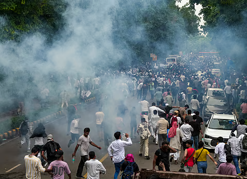Starboy2079's tweet photo. CJP Protest: The Good, the Bad and the Ugly

First, the Ugly
▪️This is not the end, it is only the beginning of a new era of protests. Many more will follow in the future.
▪️All enemies of India have now understood the winning three-point template to pressure the Modi government:
1. Pick an emotional issue, target any powerful group (Dalits, minorities, farmers, youth, etc.), and use social media to provoke them.
2. Bring them onto the streets by arranging logistics and create a law-and-order situation.
3. Keep repeating steps 1 and 2. The moment there is a real possibility of the situation spinning out of control, the Modi government will be forced to accept their demands.

The Bad

▪️It is extremely difficult to stop their social media propaganda because the algorithms are left-biased and they enjoy support from foreign countries.
▪️Left media also has massive funding support from organisations like IPSMF.
▪️They deploy organised fake news, AI-generated videos, provocative thumbnails, half-truths and heavily edited clips to provoke people, making it very hard to counter them.

The Good
▪️We have now also understood this 3 point template and can plan better to counter their next moves.

Suggestions
▪️Enact a strict law against fake news. If we can stop the propaganda at the first step itself, their entire toolkit will be punctured.
▪️Love for genuine ones, Fear for bad ones. Dont spare those bastards who created law and order situation this time and those who abused PM Modi
▪️Build a street army of 1 crore Hindus who can assemble any time at one call