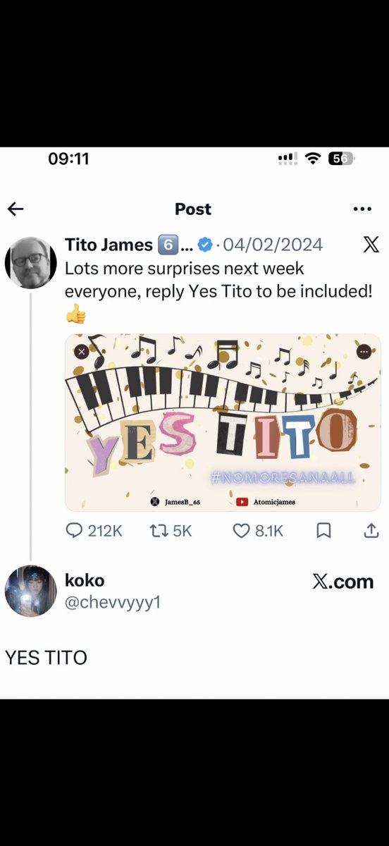Tito James 6️⃣5️⃣🎹 tweet media