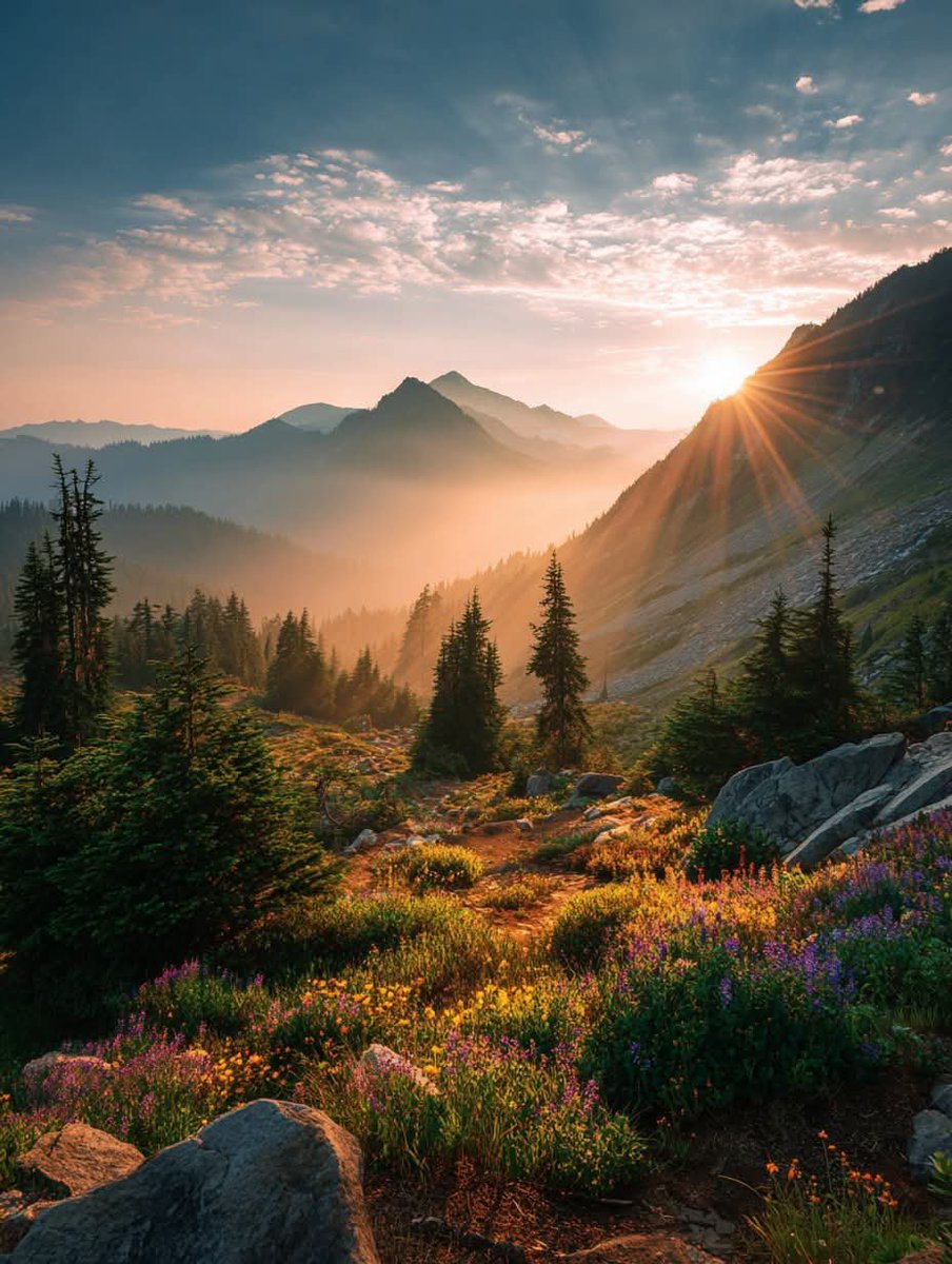 NaveedAnwar175's tweet photo. Golden hour in the Washington mountain https://t.co/LirEy3lWGp