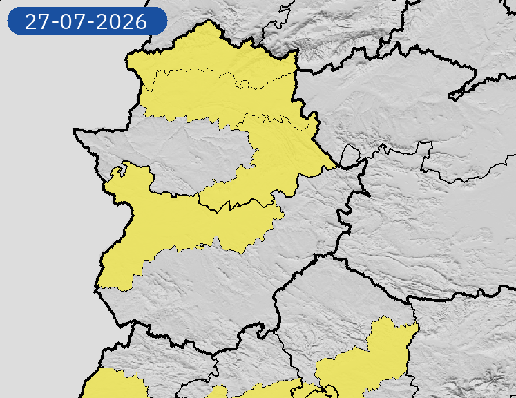AEMET_Ext's tweet photo. 26/07 11:12 AVISOS MAÑANA | Extremadura: temperaturas máximas. Nivel máximo de aviso: amarillo.
Actualizaciones en https://t.co/MeTG4t3dGR https://t.co/ei1LSEefsK