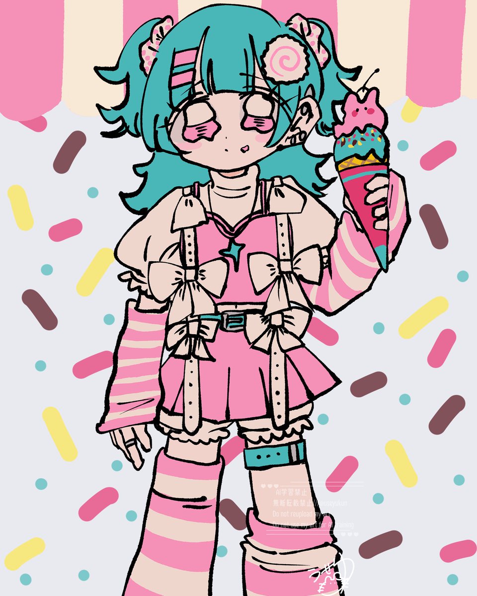useyukun's tweet photo. 🍨💚🩷 https://t.co/FfGwhj5RgZ