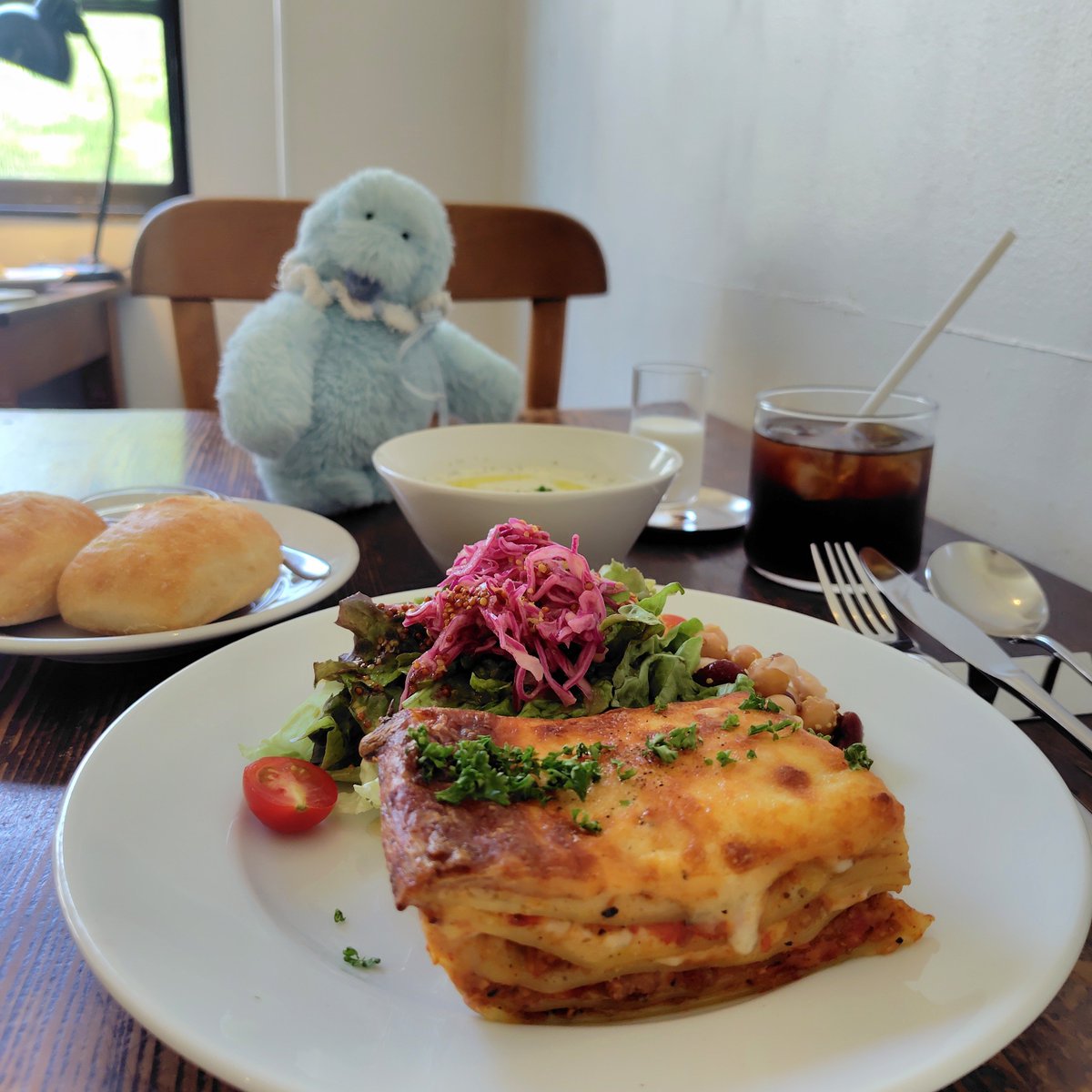 mini_yoko15's tweet photo. 目黒の大好きなwellkさんにやる気ちゃんとおじゃましてきたよ🩵おいしいラザニアとイートンメス🍓栄養補給バッチリ✨️ https://t.co/iqVnbAnxaM