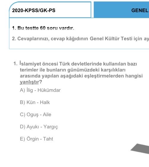 Kpss / Ags - Sorular tweet media