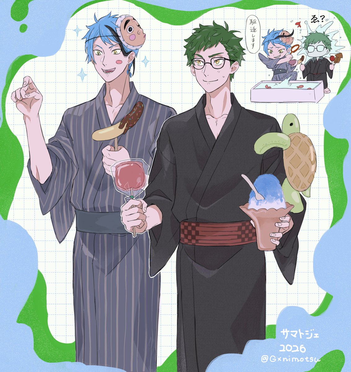 Gxnimo2's tweet photo. #サマトジェ 開催おめでとうございます！🎐🎆♣️🐬 https://t.co/tOAib5zcGR