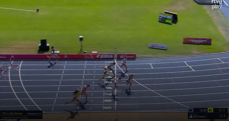 fatletismeib's tweet photo. #CEatletismo #Málaga2026: 
Inés Pascual, 2ª a la 2ª sèrie dels 100 m/tanques amb 13.74 (+0.3), marca de l'any! 🚧
La mallorquina del Diputación Valencia correrà a les semifinals de la tarda. Enhorabona! 👏 

@esportsIB @EsportsConsell #atletesfaib https://t.co/wIob7zxEkz