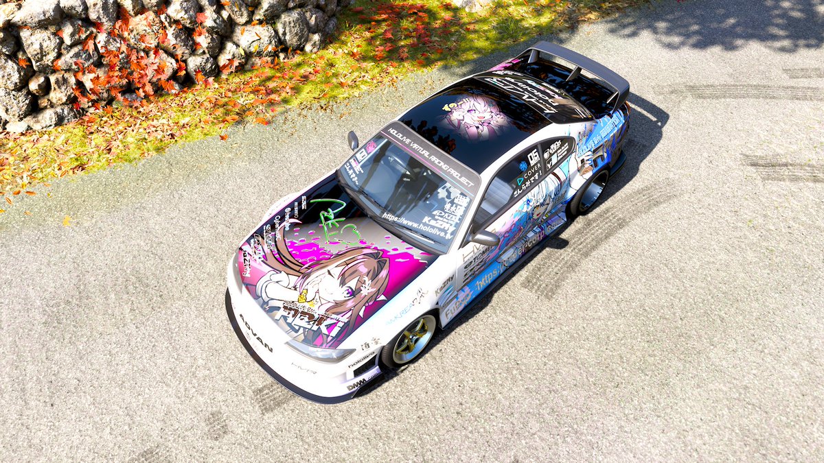 gabu0217's tweet photo. 3日かけてKoZMy仕様のs15のチューニング完成した。パーツ選びから馬力調整、タイヤコンパウンド、ホイールのサイズとか全部考えて組んで過去に数台作ったs15のドリ車よりかなり使い勝手良くなった！
あとこの峠を早くドリフトゾーンに追加して下さい。 https://t.co/9EriRoUtqG