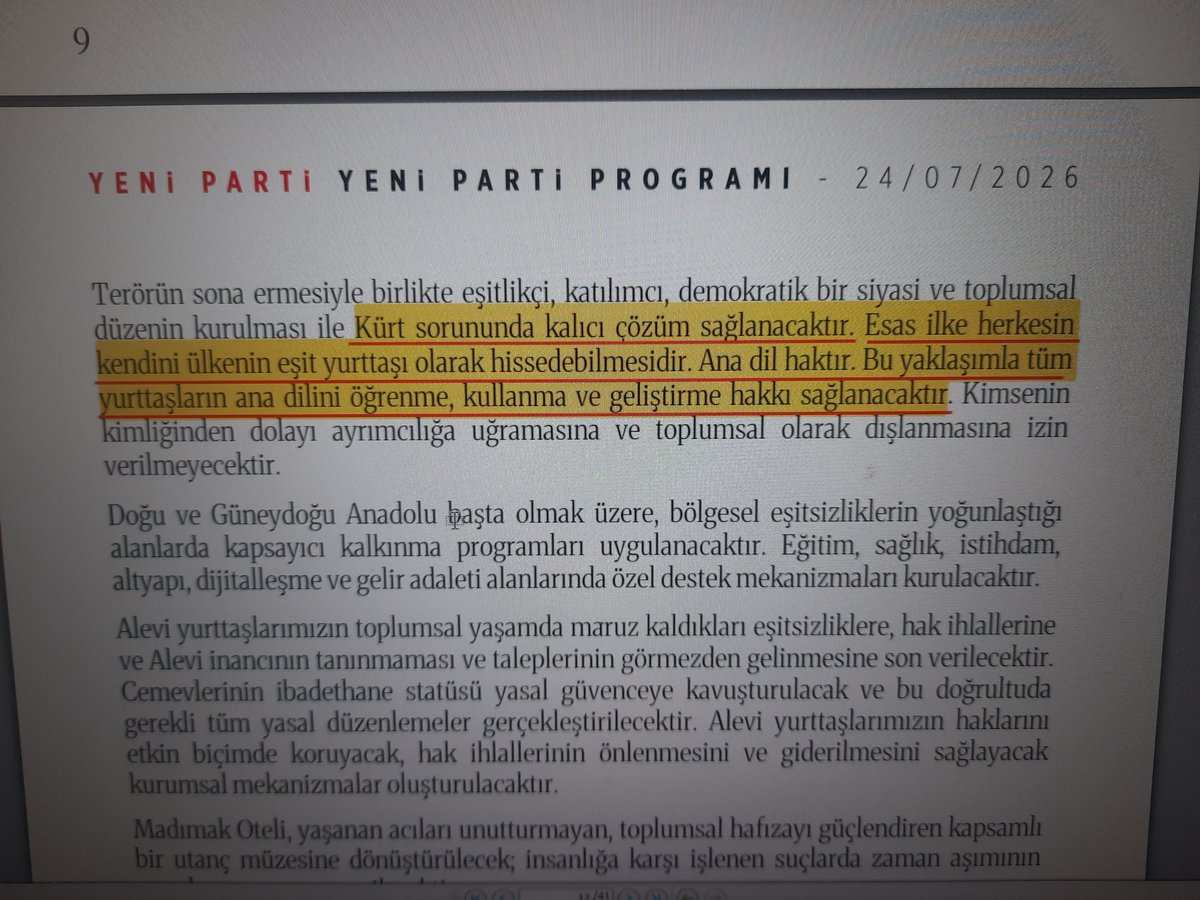 fakten1453's tweet photo. Eczacı Özkürt Özel"in #YeniParti programı; 

kürt sorununu çözecek ve yerel yönetimlerin özerkliğini güçlendireceklermiş! 
Yani Pkk/Dem istekleri parti programına eklenmiş!

Oysa Türk yurdu Türkiye'de kürt sorunu yoktur. Kürt şımarıklığı ve kürt istilası vardır. 

Üstelik bu kürt dedikleri aşiretin gerçek adı da kürt değil KURMANÇ'tır. 
Daha gerçek adını bile bilmedikleri bir aşiret için verdikleri tavizlere bakın!