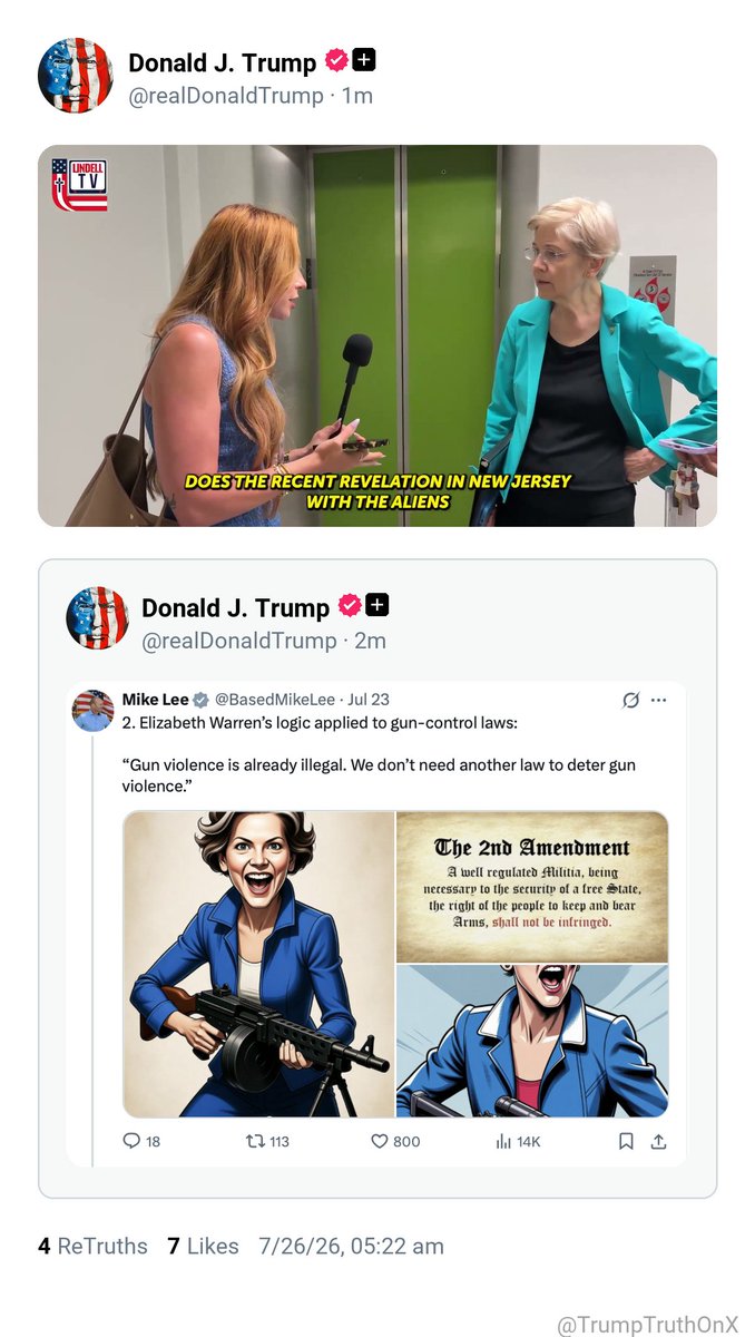 TrumpTruthOnX tweet picture