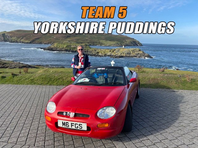 FunballRally's tweet photo. A special welcome to our 5th team for 2027: Yorkshire Puddings. This will be Graham &amp; Keith's 3rd rally with us, this time they'll be driving an MG F. https://t.co/bclUzoy1wt
