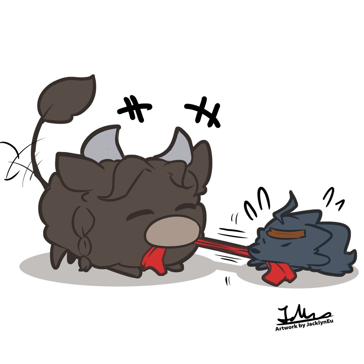 lilcutie334's tweet photo. 🍀 🌹&amp;🐺 Playing tug of wars https://t.co/eHsb4ihIn9