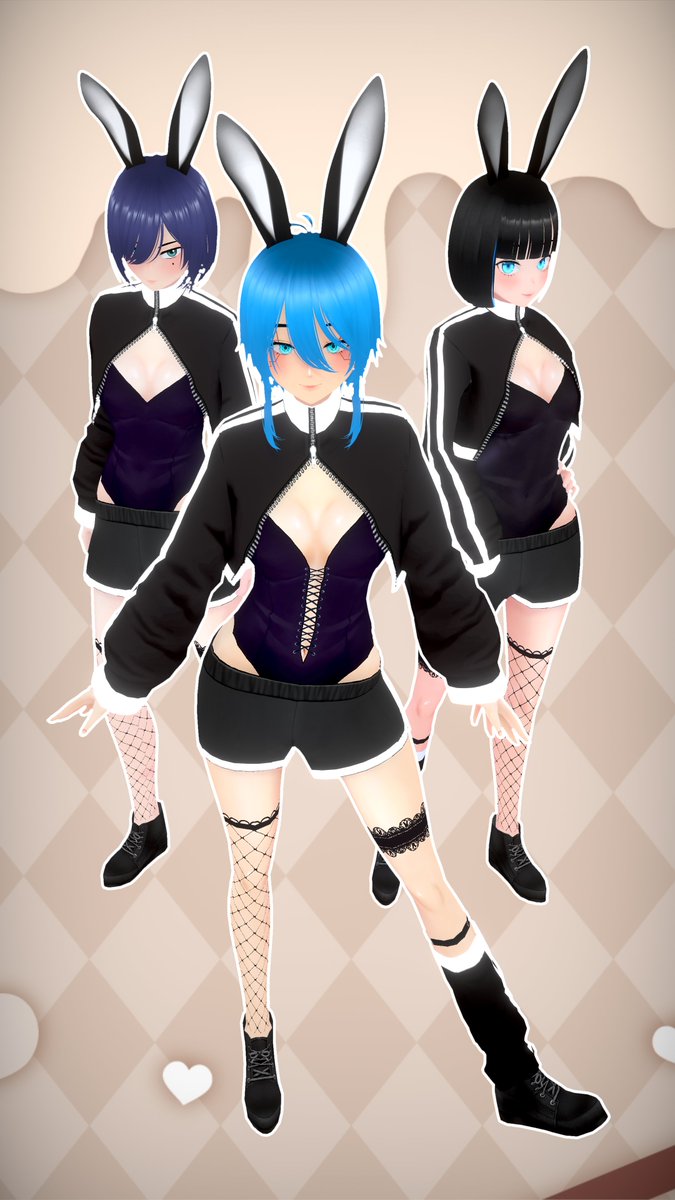 skyblue1255's tweet photo. (；・ω・) 🐰🐰🐰

#vroid #tokinobox #VrmPosingDesktop https://t.co/lAt6i5nt3W