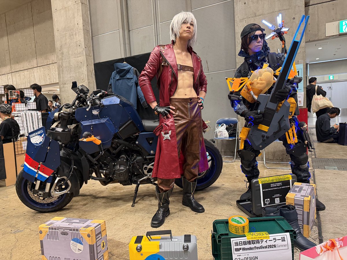 xfssgm2qt339430's tweet photo. デスストのサムおった👍
#WF2026S
#DeathStranding
#G2DESIGN
#小島秀夫
#未来撮影 https://t.co/Vh8kh2UfzS