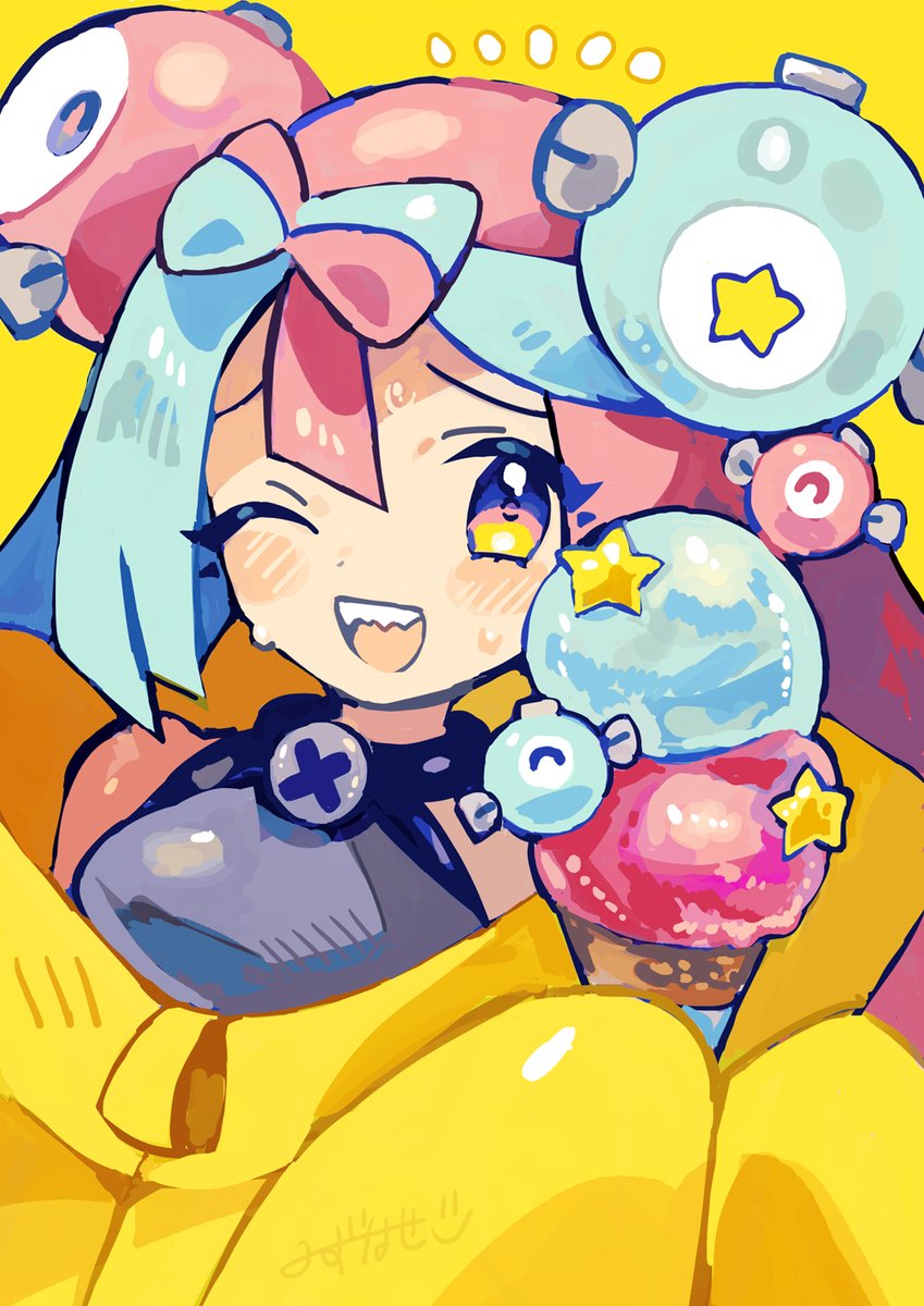 anidler91's tweet photo. ナンジャモちゃんとコイルアイス⚡️🍨 https://t.co/mtYtEMm93i